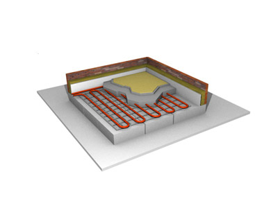 Underfloor heating diagram